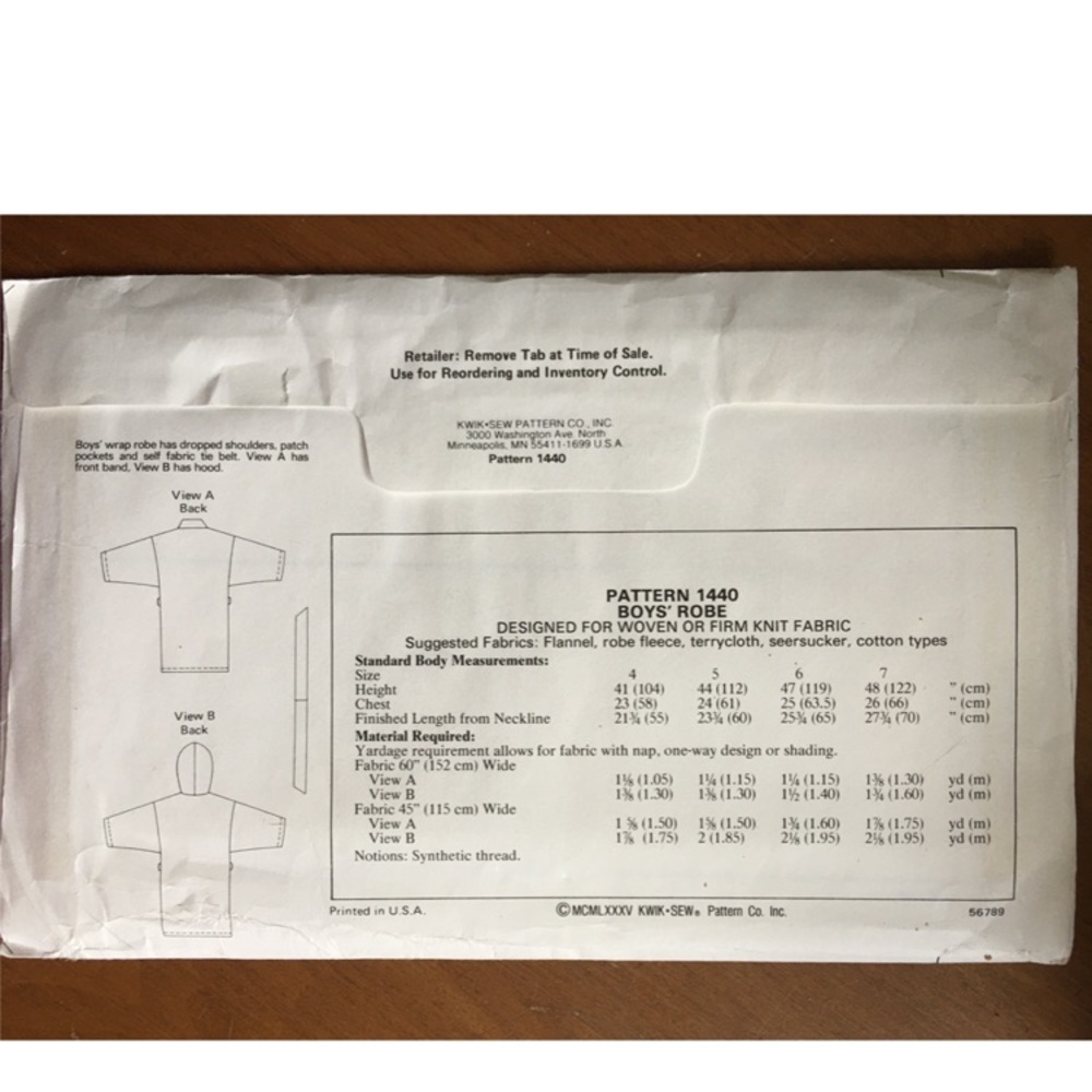 💥3/20💥 Kwik Sewing Pattern 1440 - Picture 2 of 2